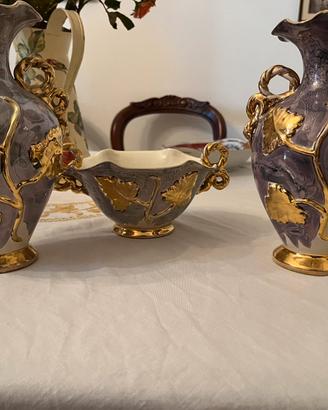Tris d’arredo vintage: due vasi+centrotavola