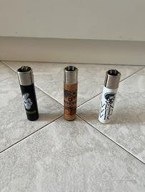 Set 3 accendini clipper da collezione