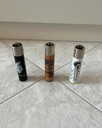 Set 3 accendini clipper da collezione
