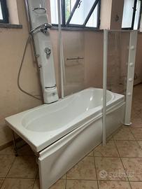 Vasca doccia con getti massaggianti