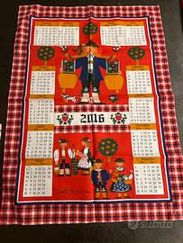 Set 6 asciugapiatti  calendario 70 x 50