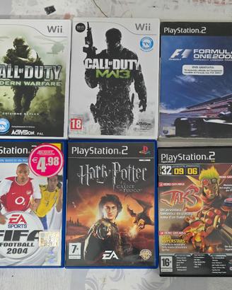 Giochi playstation 2 e nintendo wii