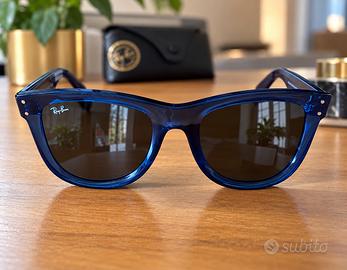 Occhiali Ray-Ban Wayfarer Reverse blu R0502S Nuovi