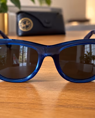 Occhiali Ray-Ban Wayfarer Reverse blu R0502S Nuovi
