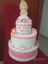 torta scenografica comunione bambina 