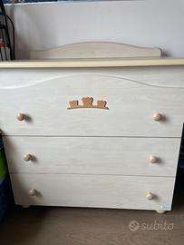 Comò Pali color rovere sbiancato