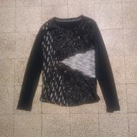 Maglione Nero con cerniera davanti Taglia S