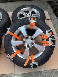 Cerchi in lega MAK 18" 5x130+ Gomme+ 2 catene neve