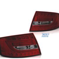 FANALI PER AUDI A6 C6 04-08 SEDAN LED ROSSO AFFUMI