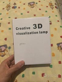 Lamp Creative 3D visualzation con la forma Drago