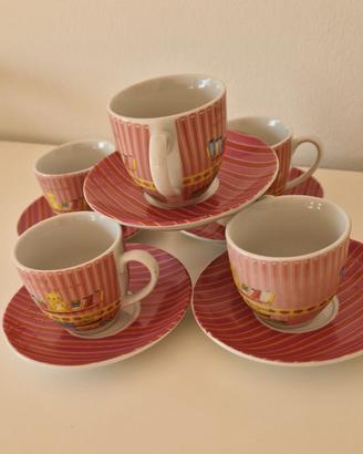 Tazzine da caffè vintage in porcellana fine