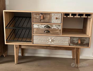 Mobile da bar/credenza in legno