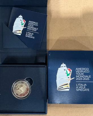 2 euro Vespucci moneta
