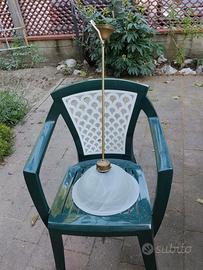 Lampadario a campana in vetro