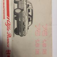 libretto alfa romeo 75