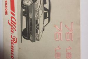 libretto alfa romeo 75