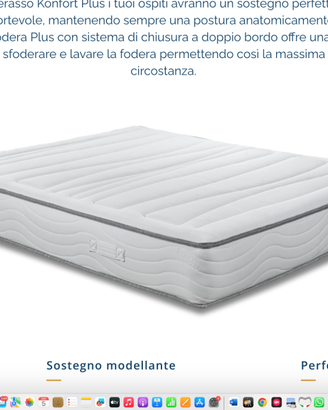 Materasso Memory Foam Konfort Plus marca Dormiria