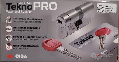 Cilindro CISA con chiave a duplicazione protetta