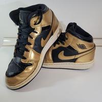 Nike Air Jordan Gold and Black
