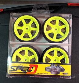 Treno completo ruote DSpec Yeah Racing 1/10