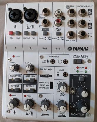 Yamaha AG06 mixer USB