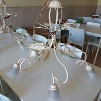 Lampadari in ferro battuto 