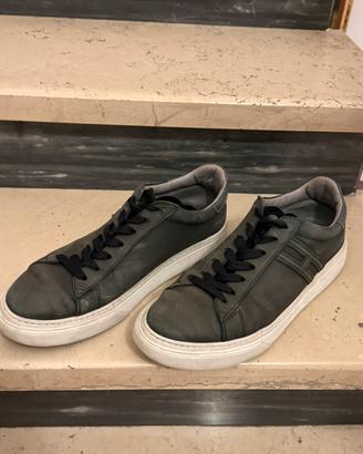 Sneakers hogan uomo in pelle blu ( da rigenerare)