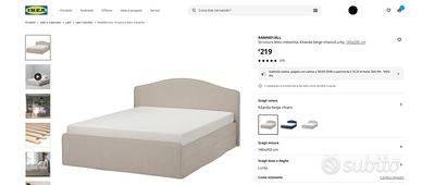 Letto IKEA 140x200 con materasso incluso