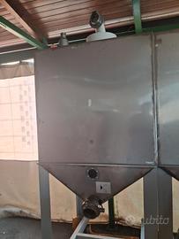 3 silos in acciaio inox