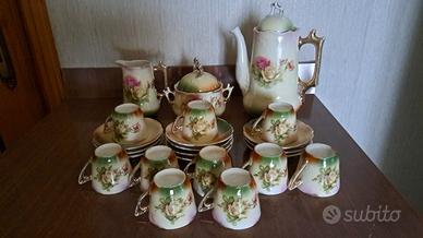 servizio da caffè in porcellana