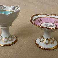 Coppia porcellana decorata oro RW Marque Déposée