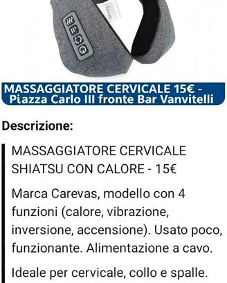 Massaggiatore cervicale shatush 