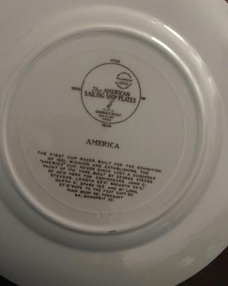 13 PIATTI WEDGWOOD ORIGIN.AMERICAN SAILING SCHIP