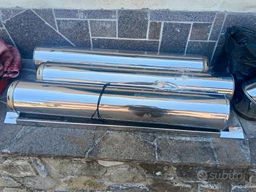 tubi inox coibentati canna fumaria + comignolo 