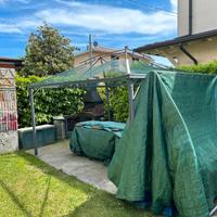 Gazebo tettoia pompeiana in ferro 3 x 4