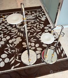 Set 2 Piantane Portaasciugamani Bagno - Acciaio