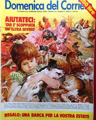 La Domenica del Corriere 5 Maggio 1977 Ferrari