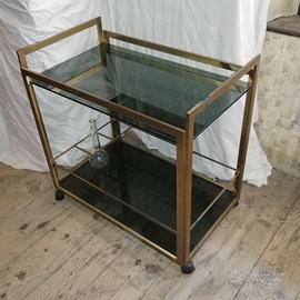 carrello bar portabottiglie vintage anni '70