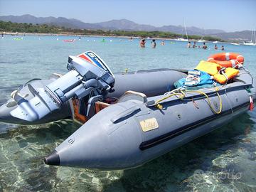 Gommone 4,5 metri piu motore 15 cavalli