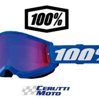 Mascherina 100% STRATA 2 BLUE - Lente a specchio b