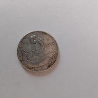 Moneta 5 lire 1954