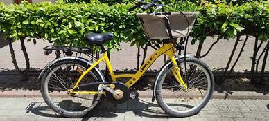 Bicicletta con cestino incorporato