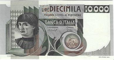 Repubblica Italiana - 10.000 L. tipo busto d'uomo