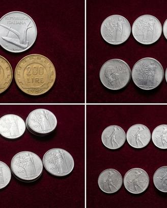 Lotto Monete in Lire Italiane - Anni '50/'90