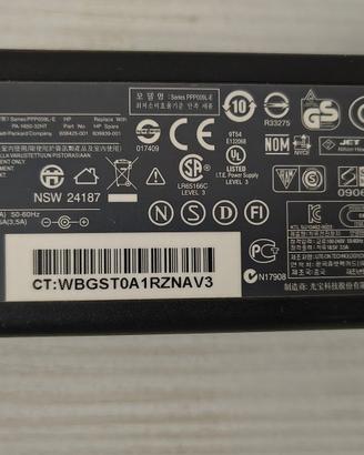Alimentatore HP per pc portatile