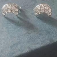 Orecchini oro 750 e zirconi bianchi