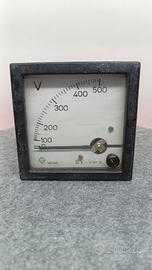 Voltmetro da pannello industriale vintage