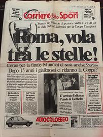 Corrriere dello sport 30/05/1984 Roma Liverpool