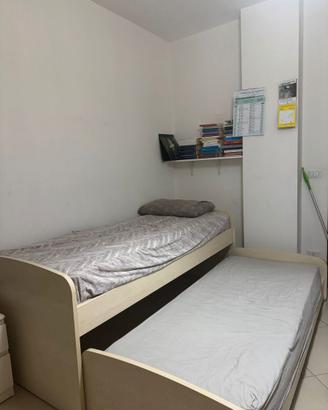 Doppio letto singolo ad incastro