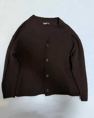Maglione con bottoni Pull & Bear Marrone TG L Nuov